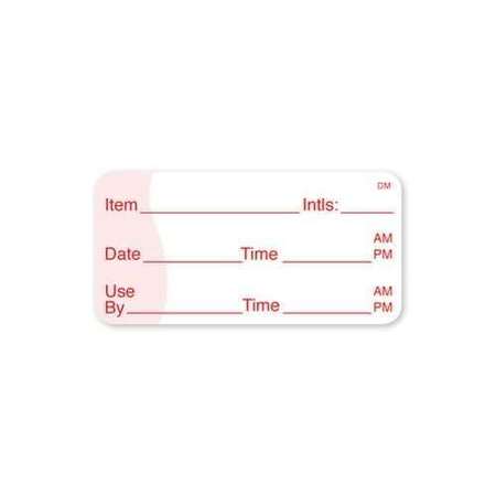 Daymark Dissolvable Adhesive 1"x2" Square Item Date Use By Label, PK6000 IT110105B